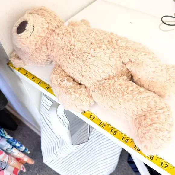 JellyCat Edward Bear Plush Stuffed Animal Large Beige - Picture 6 of 7